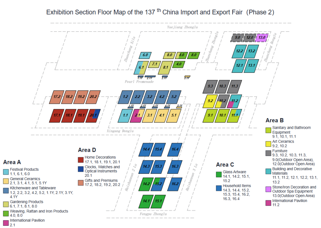 Canton Fair phase 2 map