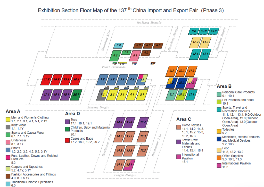 Canton Fair phase 3 map