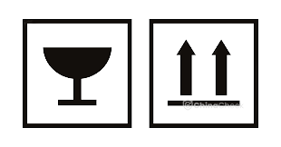 Shipping glass symbols