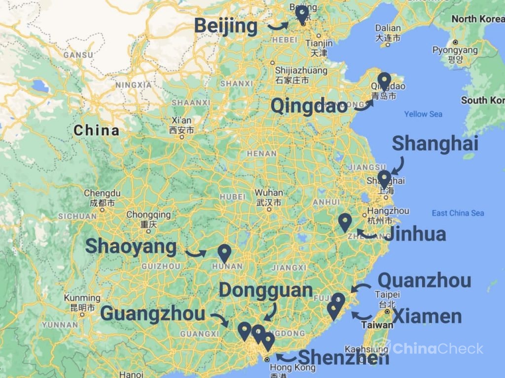 handbags and backpacks from China to the US