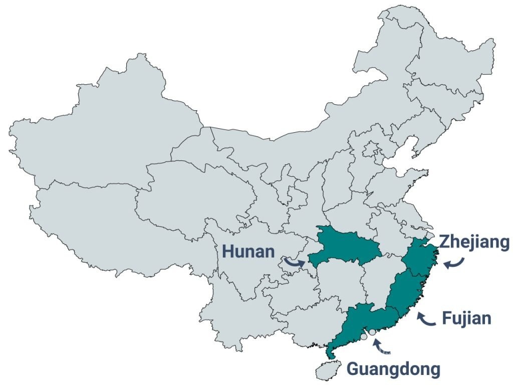 Importing medical masks from China manufacturers map