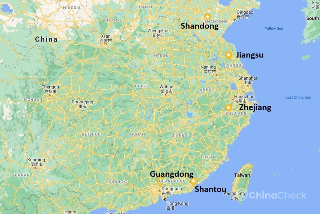 Importing toys from China to the EU manufacturers map