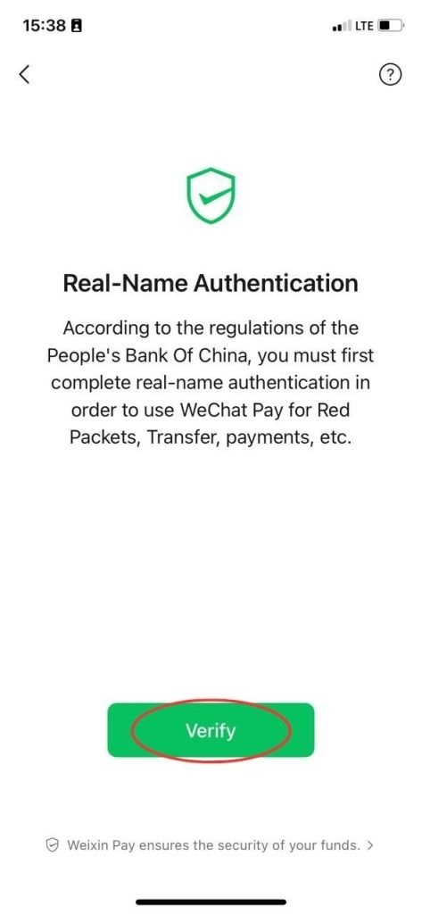 Add a credit card in WeChat 10