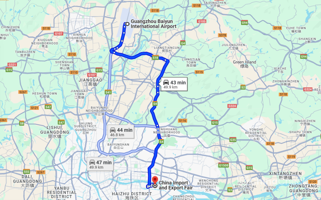 How to get from Guangzhou Airport to Canton Fair