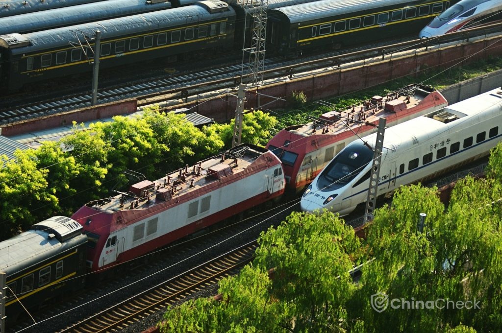 Trains in China book