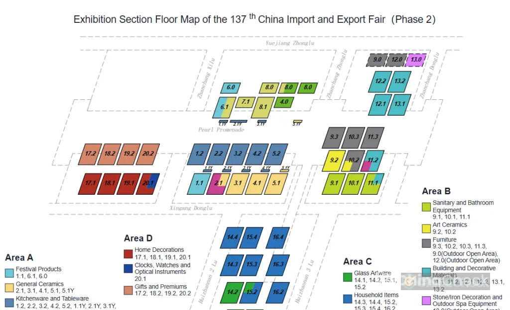 Canton Fair phase 3 map