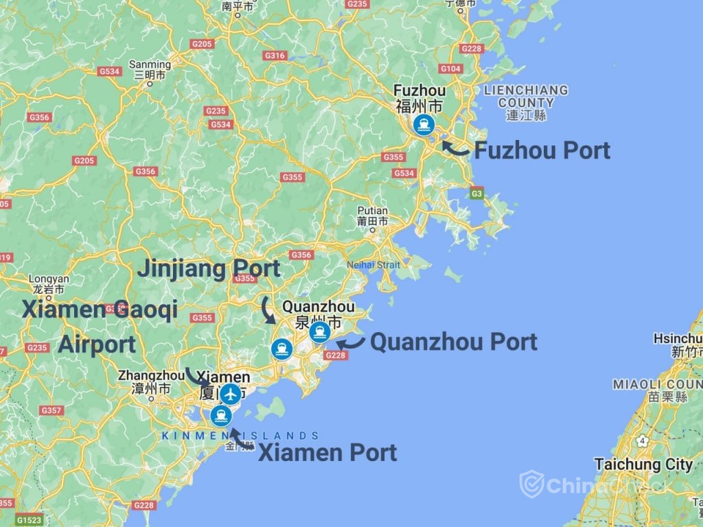 Ports in Fujian