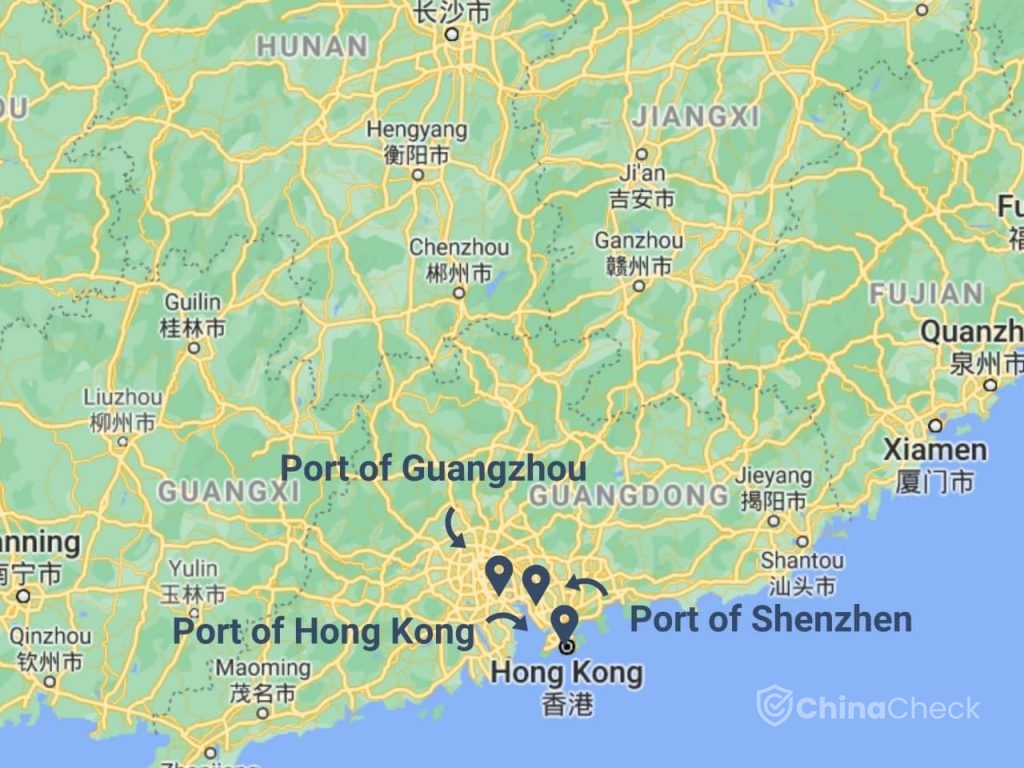 Ports in Guangdong Province