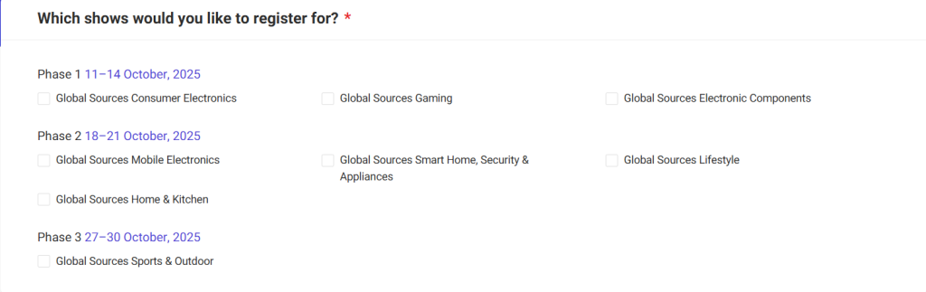 global sources registration step 2