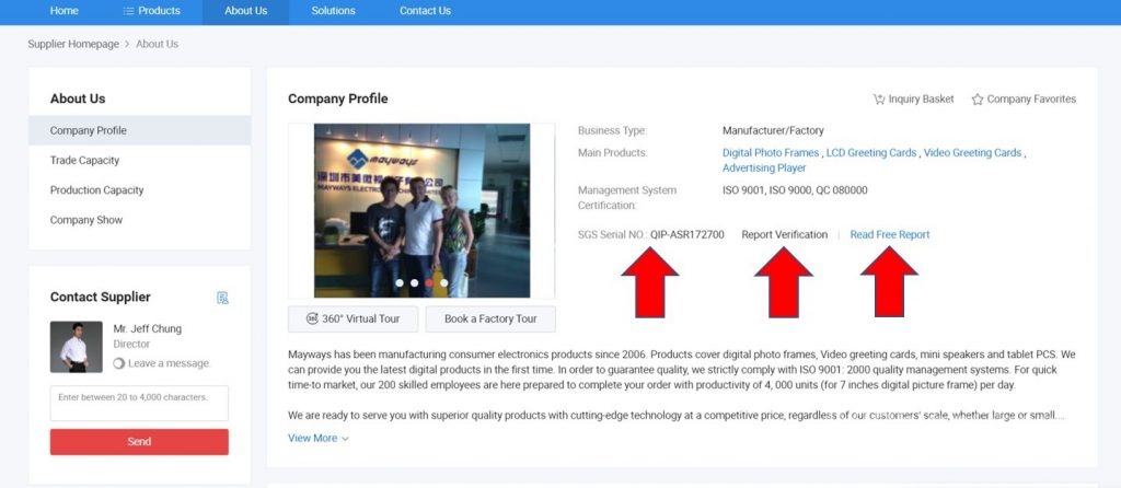 Verify your supplier