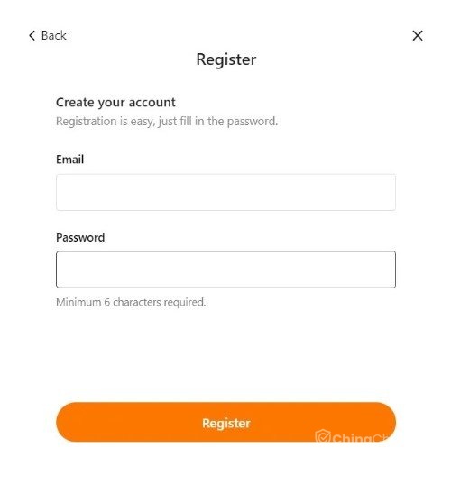 Register on Temu
