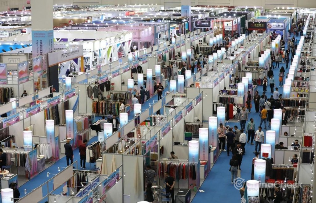 Keqiao textile production area in China